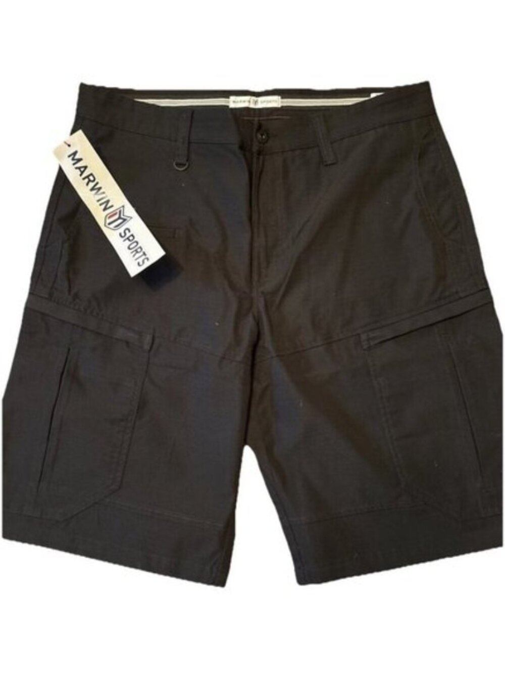 Martin Sports Cargo Shorts Black Size 36 NWT Heavy Motorcross